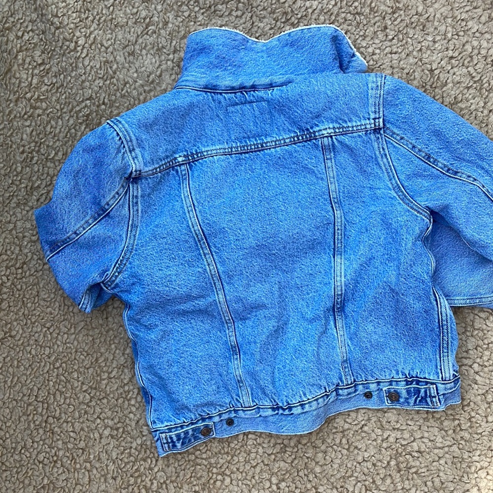 Levi’s Womens Denim Sherpa Lined Bomber Jacket - Picture 5 of 5